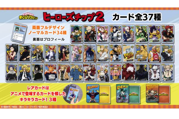 【ヒロアカ】ヒーローズチップス2｜発売日・販売期間いつまで？値段や商品詳細